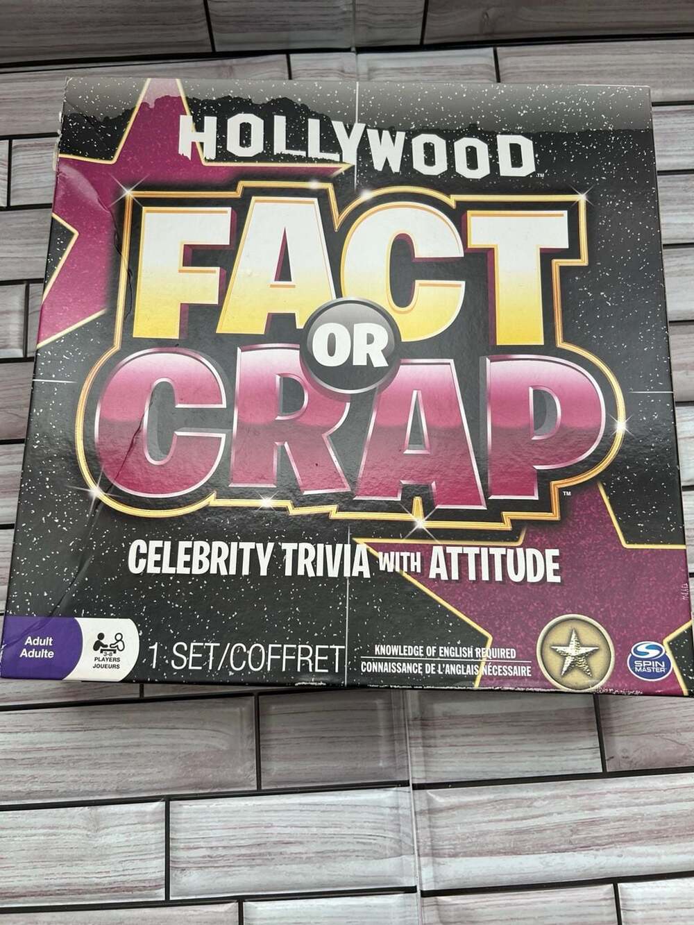 Spin Master Hollywood Fact or Crap Celebrity Trivia Game
